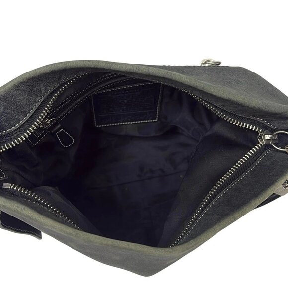 Auth COACH Legacy Soft Slim Leather Duffle 1415 Black Leather - Shoulder Bag - Picture 8 of 9